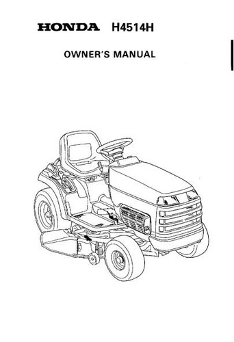 Honda ride mower h4514h - honda,