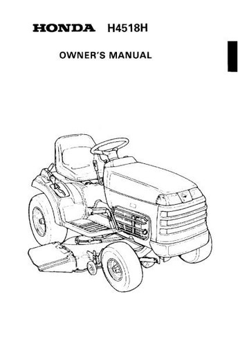 Honda ride mower h4518h - ride,